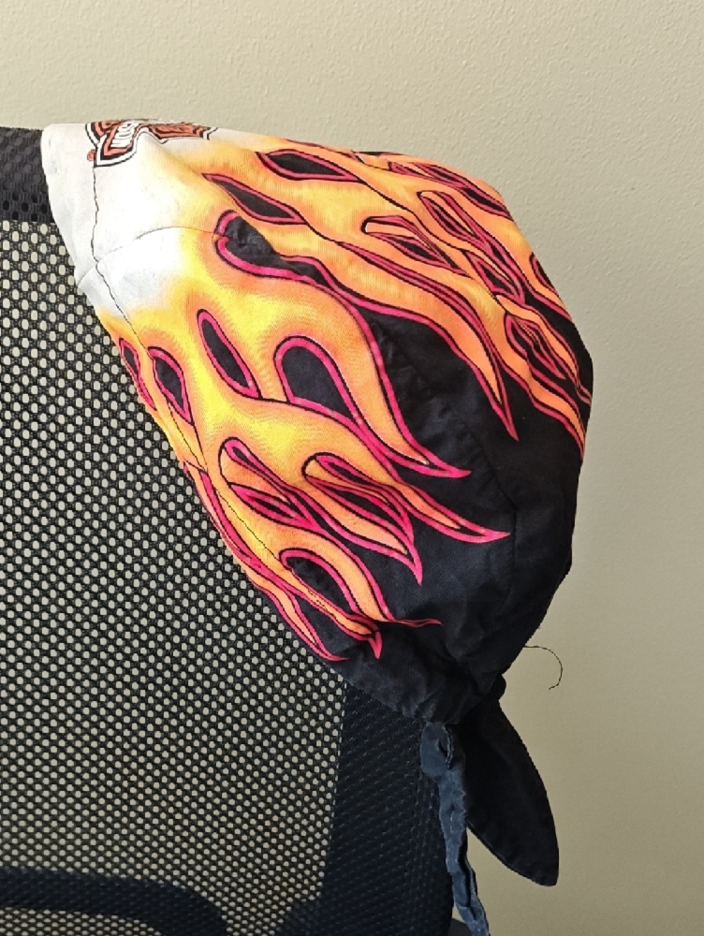 Harley-Davidson Do Rag With Flame Design - Picture 3 of 6